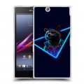 Дизайнерский пластиковый чехол для Sony Xperia Z Ultra  Неоновые супергерои