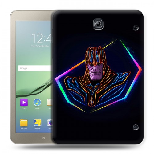 Дизайнерский силиконовый чехол для Samsung Galaxy Tab S2 8.0 Неоновые супергерои