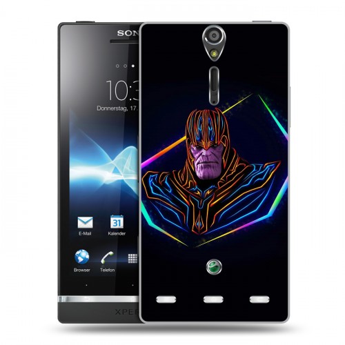 Дизайнерский пластиковый чехол для Sony Xperia S Неоновые супергерои