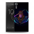 Дизайнерский пластиковый чехол для Sony Xperia XZs Неоновые супергерои