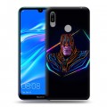 Дизайнерский пластиковый чехол для Huawei Y6 (2019) Неоновые супергерои