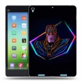 Дизайнерский силиконовый чехол для Xiaomi MiPad Неоновые супергерои