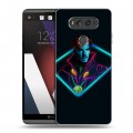 Дизайнерский пластиковый чехол для LG V20 Неоновые супергерои