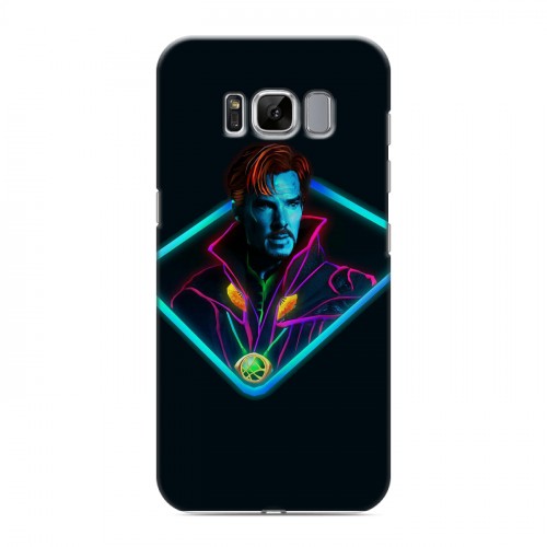 Дизайнерский силиконовый чехол для Samsung Galaxy S8 Неоновые супергерои