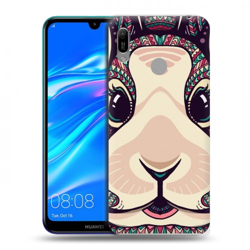 Дизайнерский пластиковый чехол для Huawei Y6 (2019) Животные ацтеков