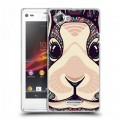 Дизайнерский пластиковый чехол для Sony Xperia L Животные ацтеков