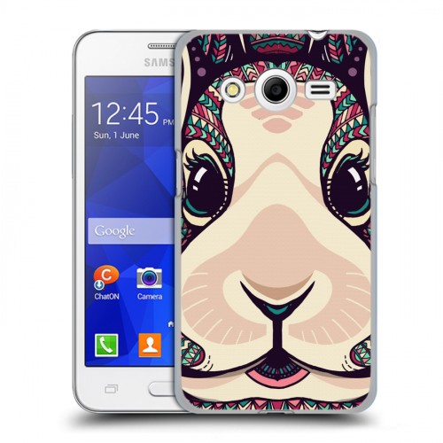Дизайнерский пластиковый чехол для Samsung Galaxy Core 2 Животные ацтеков