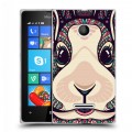 Дизайнерский пластиковый чехол для Microsoft Lumia 435 Животные ацтеков