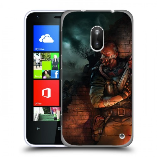 Дизайнерский силиконовый чехол для Nokia Lumia 620 Сталкер