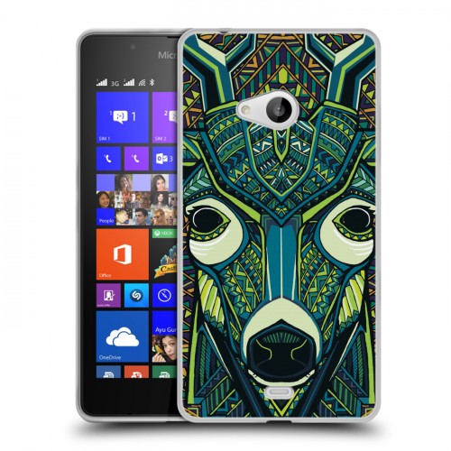 Дизайнерский пластиковый чехол для Microsoft Lumia 540 Животные ацтеков