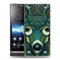 Дизайнерский пластиковый чехол для Sony Xperia S Животные ацтеков