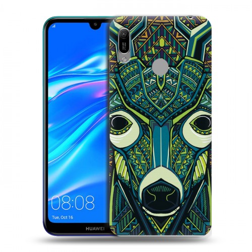 Дизайнерский пластиковый чехол для Huawei Y6 (2019) Животные ацтеков