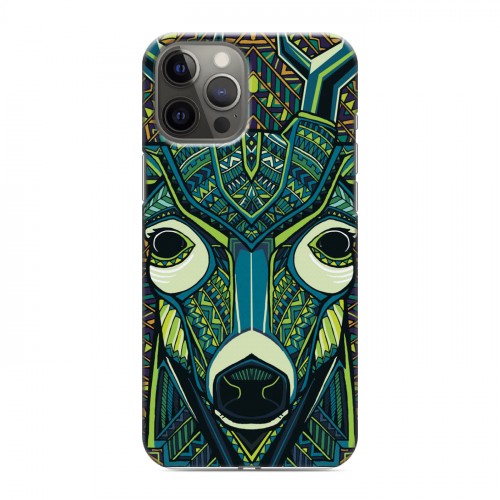 Дизайнерский силиконовый чехол для Iphone 12 Pro Max Животные ацтеков