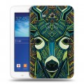 Дизайнерский силиконовый чехол для Samsung Galaxy Tab 3 Lite Животные ацтеков