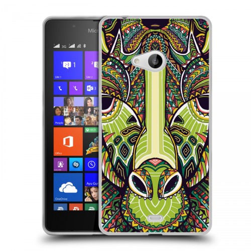 Дизайнерский пластиковый чехол для Microsoft Lumia 540 Животные ацтеков