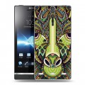 Дизайнерский пластиковый чехол для Sony Xperia S Животные ацтеков