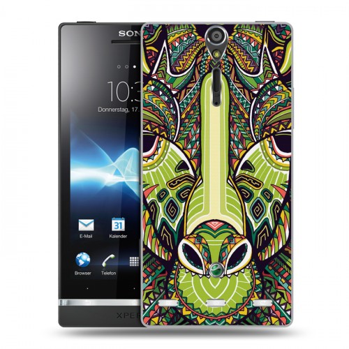 Дизайнерский пластиковый чехол для Sony Xperia S Животные ацтеков