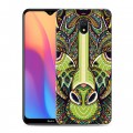 Дизайнерский силиконовый с усиленными углами чехол для Xiaomi RedMi 8A Животные ацтеков