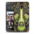 Дизайнерский пластиковый чехол для HTC Desire 700 Животные ацтеков