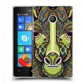 Дизайнерский пластиковый чехол для Microsoft Lumia 435 Животные ацтеков