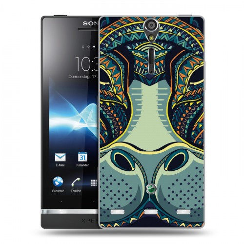 Дизайнерский пластиковый чехол для Sony Xperia S Животные ацтеков