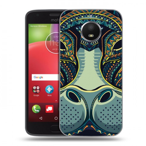 Дизайнерский силиконовый чехол для Motorola Moto E4 Plus Животные ацтеков