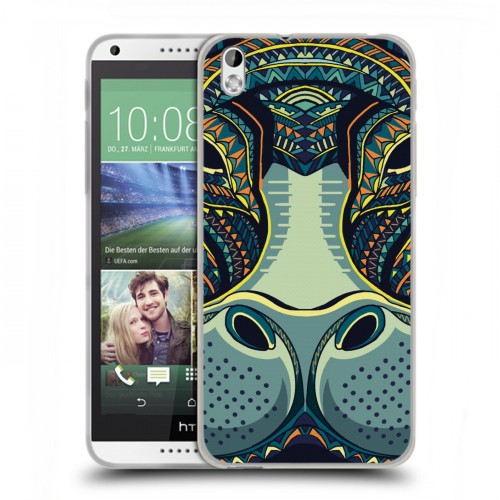 Дизайнерский пластиковый чехол для HTC Desire 816 Животные ацтеков