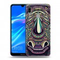 Дизайнерский пластиковый чехол для Huawei Y6 (2019) Животные ацтеков