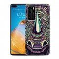 Дизайнерский пластиковый чехол для Huawei P40 Животные ацтеков