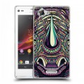 Дизайнерский пластиковый чехол для Sony Xperia L Животные ацтеков