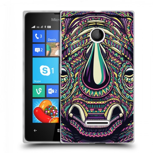 Дизайнерский пластиковый чехол для Microsoft Lumia 435 Животные ацтеков