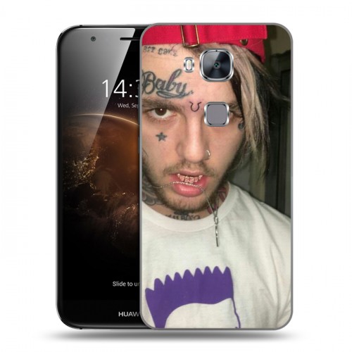 Дизайнерский пластиковый чехол для Huawei G8 Lil Peep