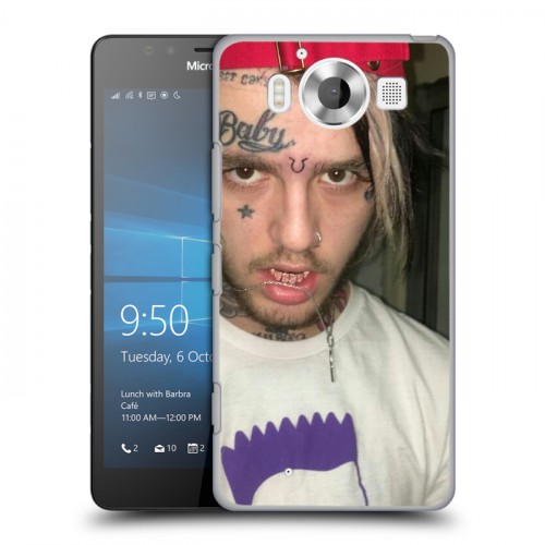 Дизайнерский пластиковый чехол для Microsoft Lumia 950 Lil Peep