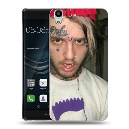 Дизайнерский пластиковый чехол для Huawei Y6II Lil Peep