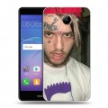 Дизайнерский пластиковый чехол для Huawei Y3 (2017) Lil Peep