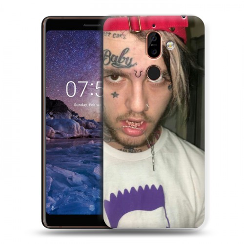 Дизайнерский пластиковый чехол для Nokia 7 Plus Lil Peep