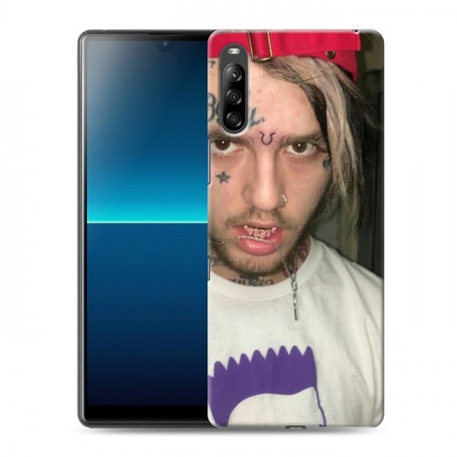 Дизайнерский силиконовый с усиленными углами чехол для Sony Xperia L4 Lil Peep