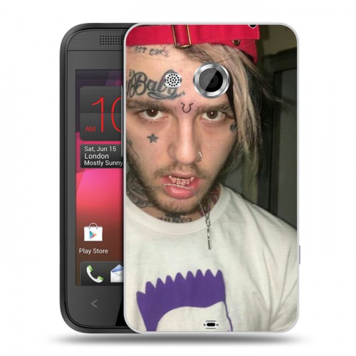 Дизайнерский пластиковый чехол для HTC Desire 200 Lil Peep