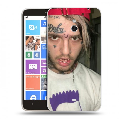 Дизайнерский пластиковый чехол для Nokia Lumia 1320 Lil Peep