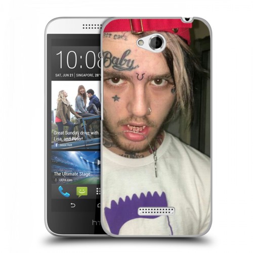 Дизайнерский пластиковый чехол для HTC Desire 616 Lil Peep