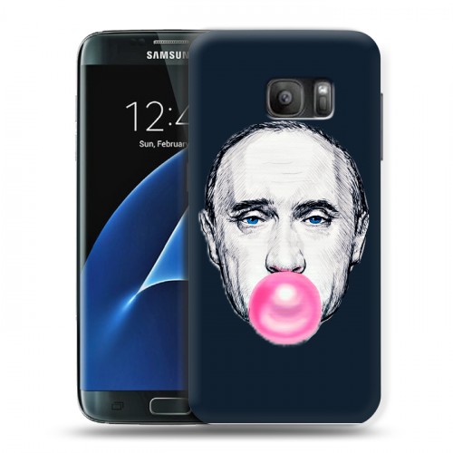 Дизайнерский силиконовый с усиленными углами чехол для Samsung Galaxy S7 В.В.Путин 
