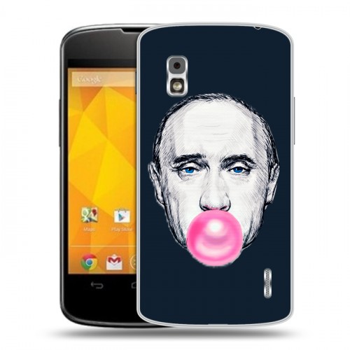 Дизайнерский пластиковый чехол для LG Google Nexus 4 В.В.Путин 