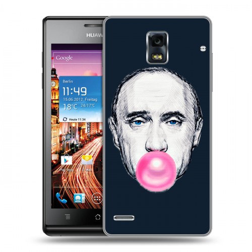 Дизайнерский пластиковый чехол для Huawei Ascend P1 В.В.Путин 