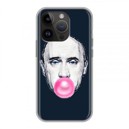 Дизайнерский силиконовый чехол для Iphone 14 Pro В.В.Путин 