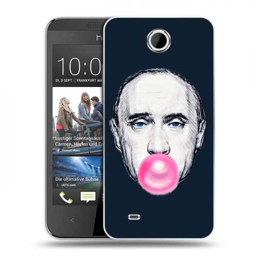 Дизайнерский пластиковый чехол для HTC Desire 300 В.В.Путин 