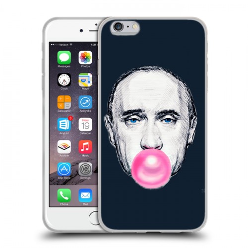 Дизайнерский силиконовый чехол для Iphone 6 Plus/6s Plus В.В.Путин 