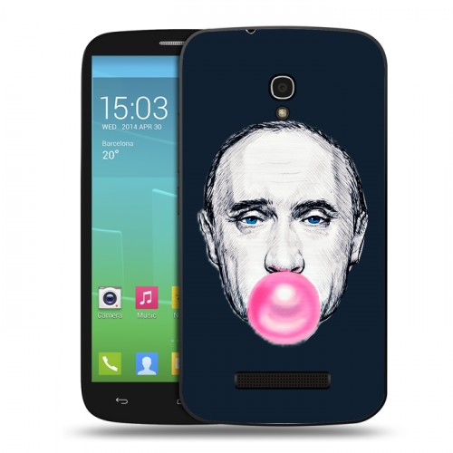 Дизайнерский пластиковый чехол для Alcatel One Touch Pop S9 В.В.Путин 