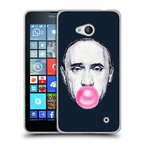 Дизайнерский пластиковый чехол для Microsoft Lumia 640 В.В.Путин 