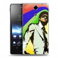 Дизайнерский пластиковый чехол для Sony Xperia TX Брюс Ли