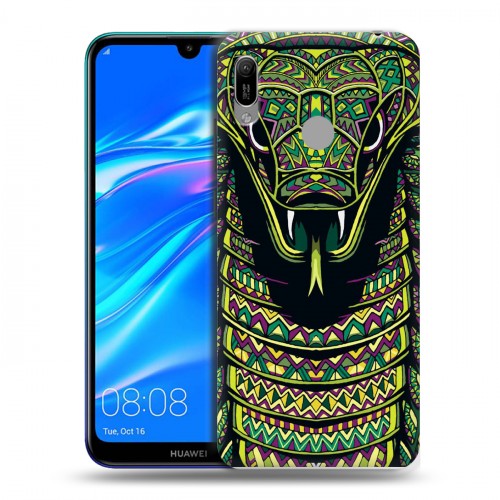 Дизайнерский пластиковый чехол для Huawei Y6 (2019) Животные ацтеков